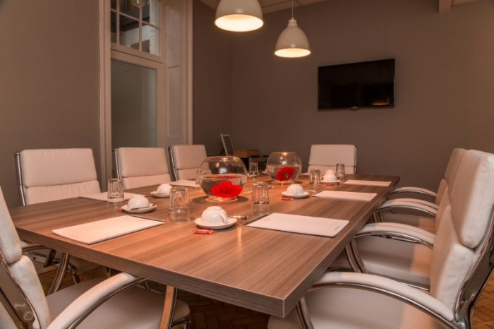 Meeting room in Clerkenwell serviced office