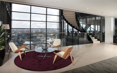 Bishopsgate London office for rent breakout space