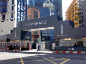 The Pinnacle construction London office tower