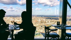 View from Duck and Waffle business breakfast