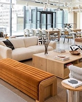 An office interior in London