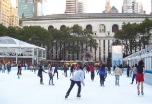 go ice skating during London office space breaks